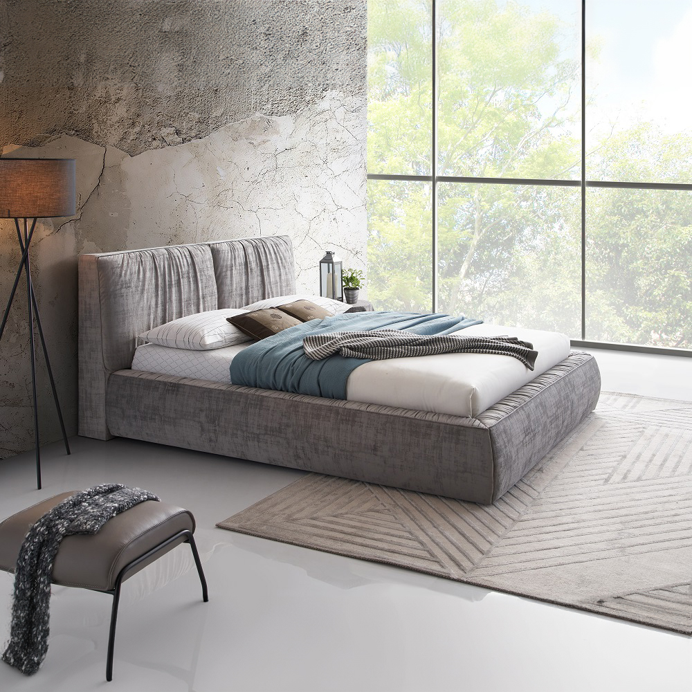 ACME Onfroi EK Bed - Gray Velvet