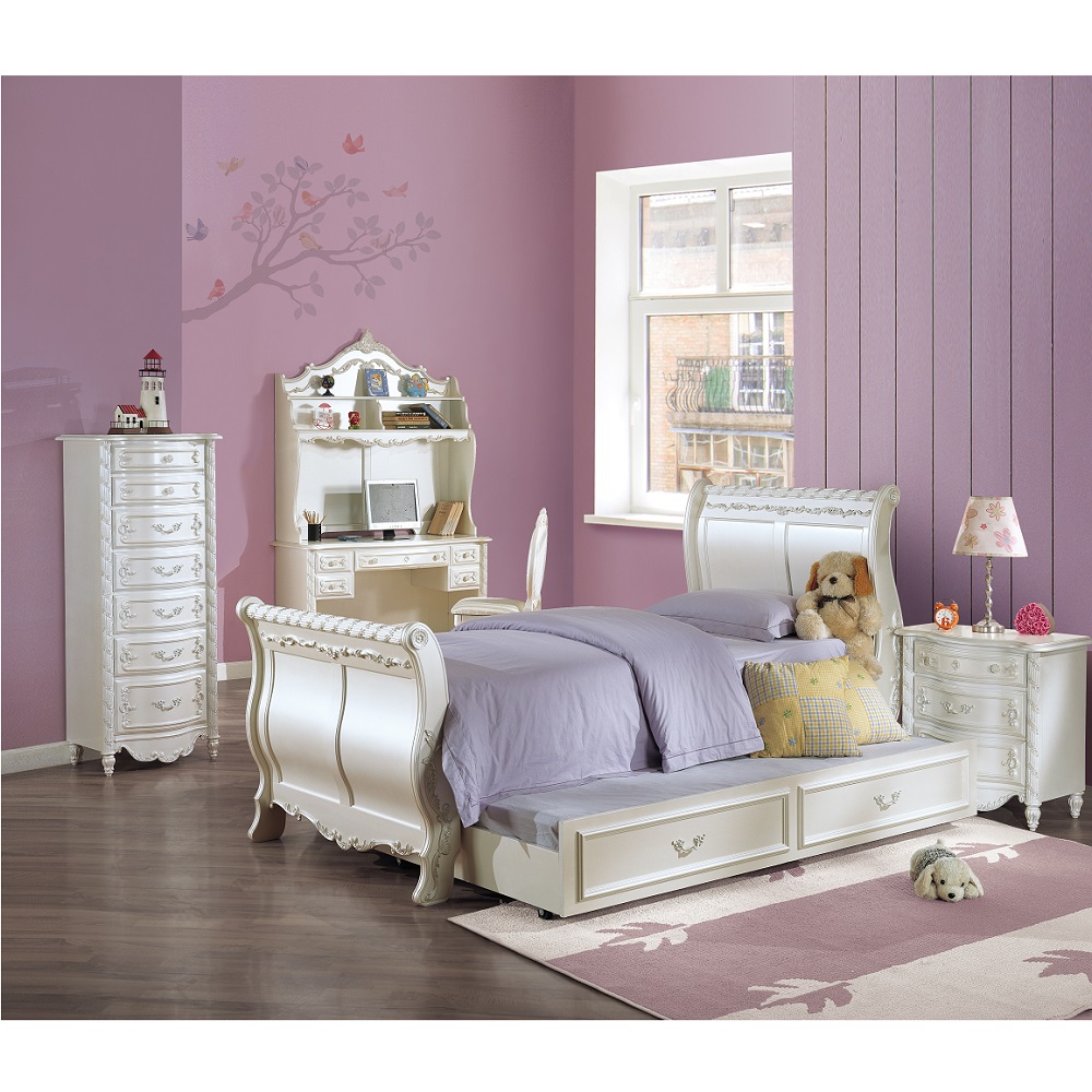 ACME Pearl Full Bed - Pearl White (BD02426F)