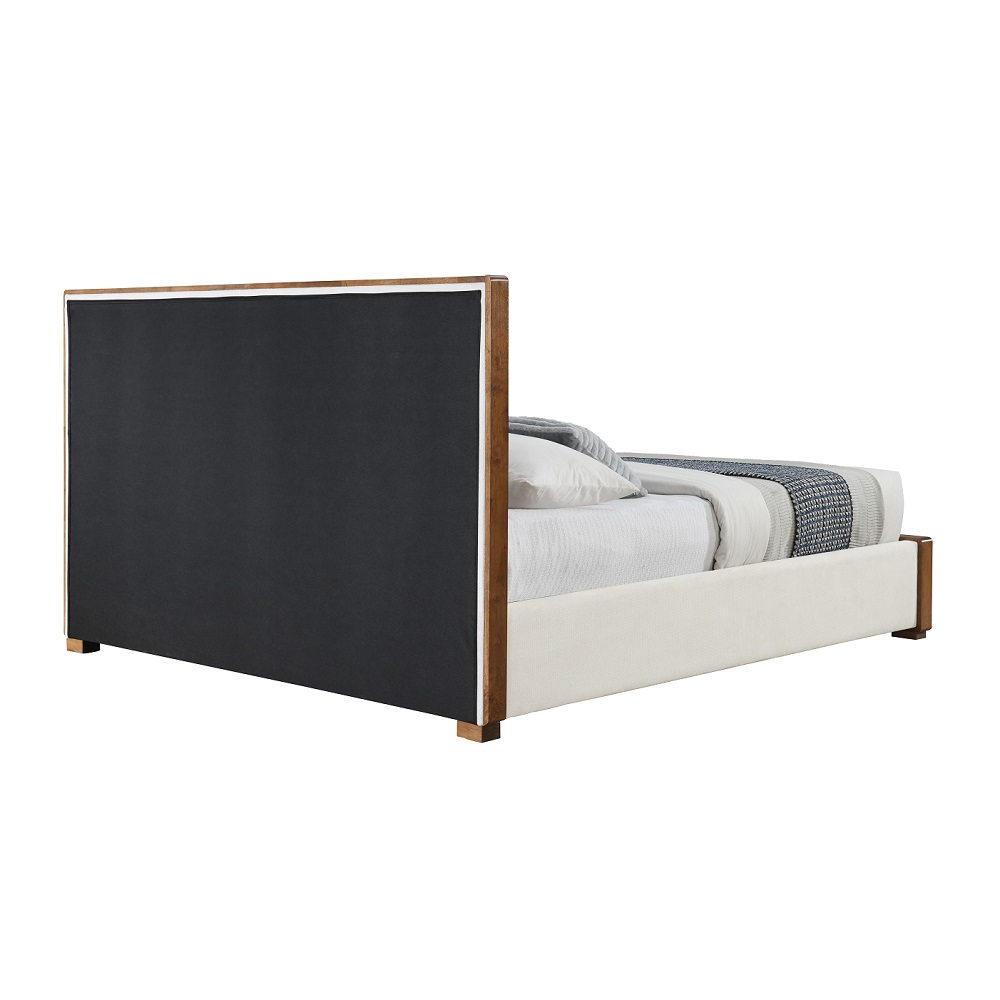 ACME Kaleea EK Bed - Beige Chenille/Walnut