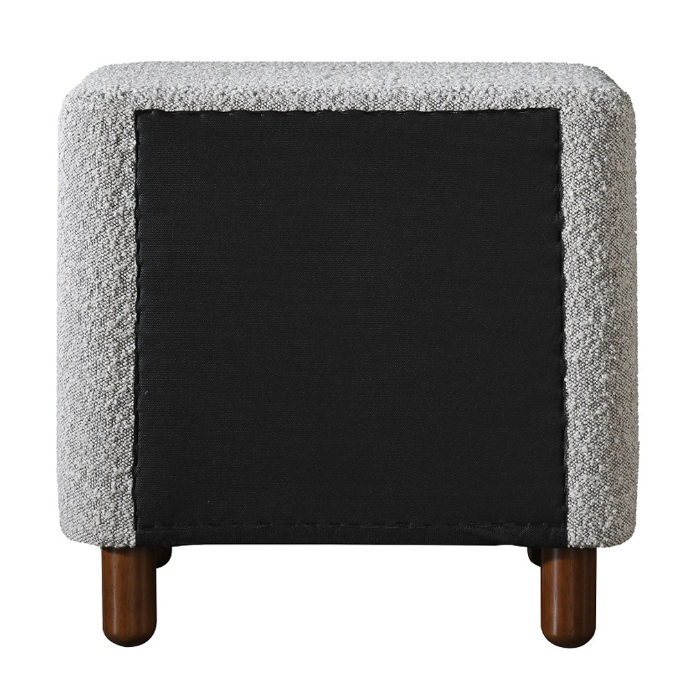 ACME Cleo Nightstand - Gray Boucle