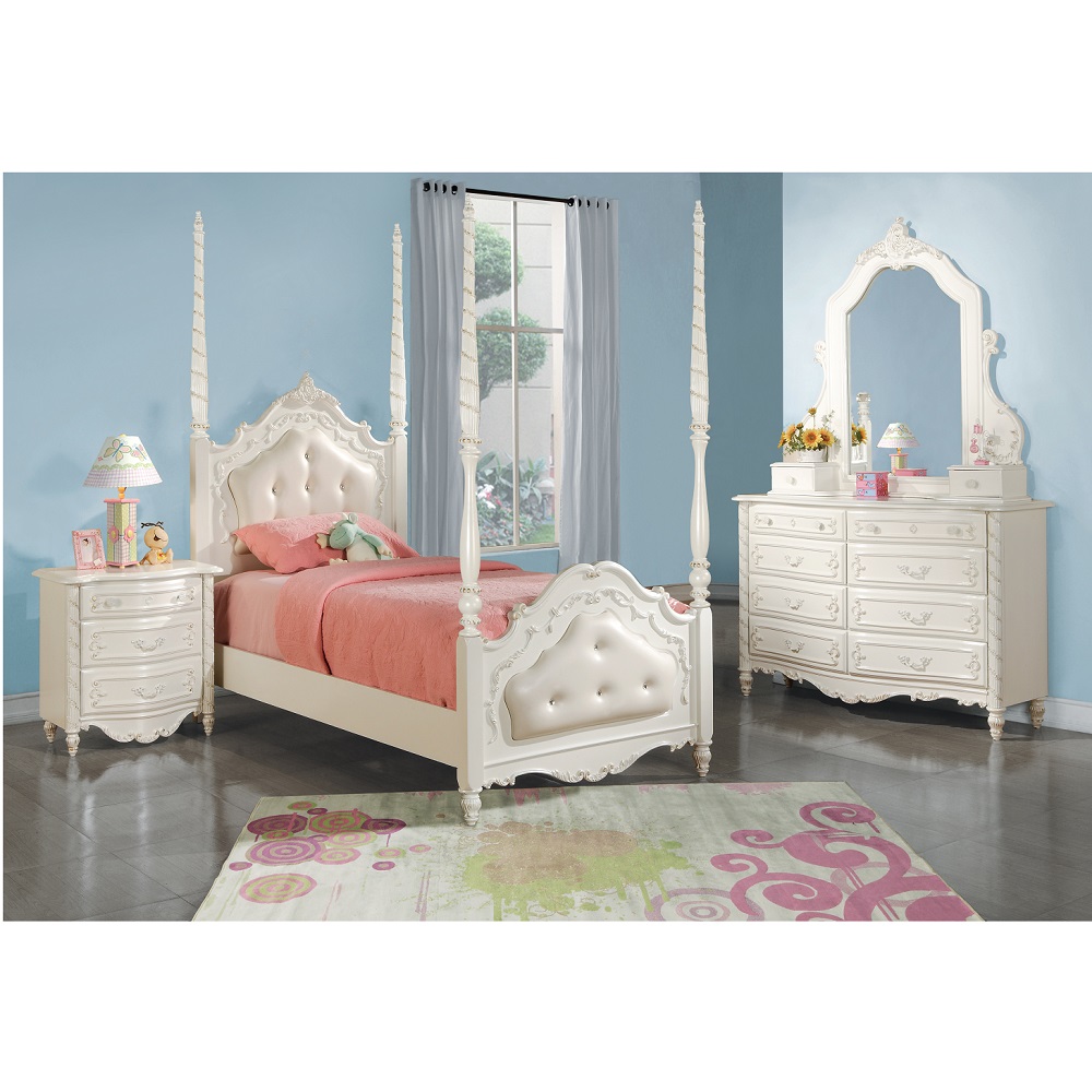 ACME Pearl Full Bed - Pearl White (BD02486F)