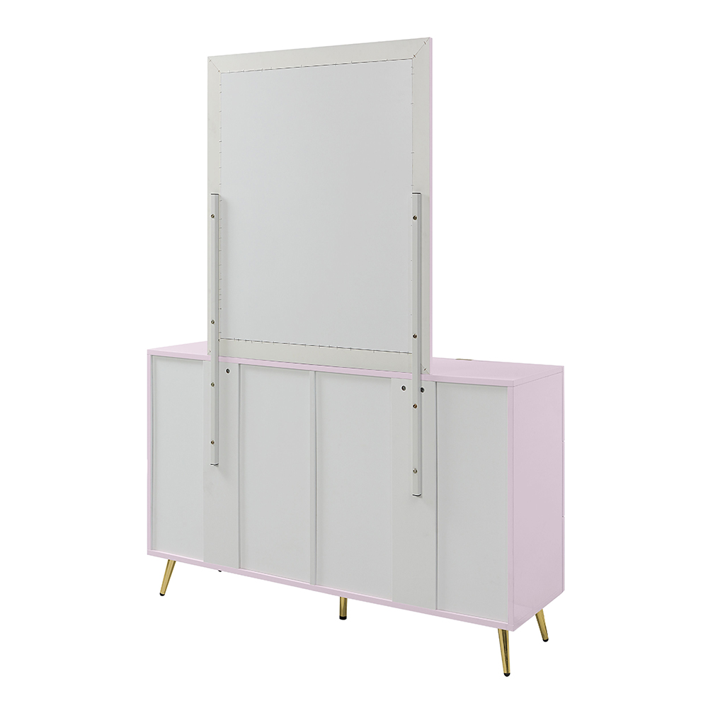 ACME Gaines Mirror - Pink High Gloss