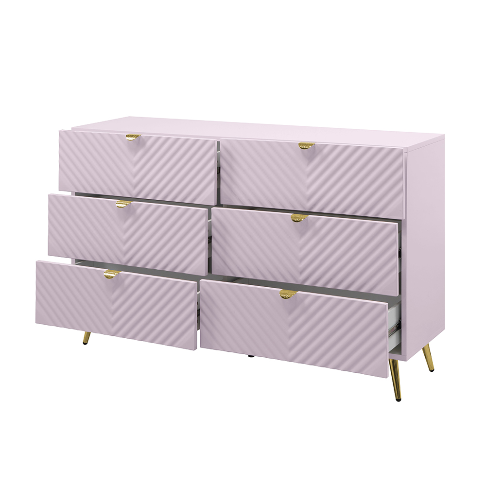 ACME Gaines Dresser - Pink High Gloss