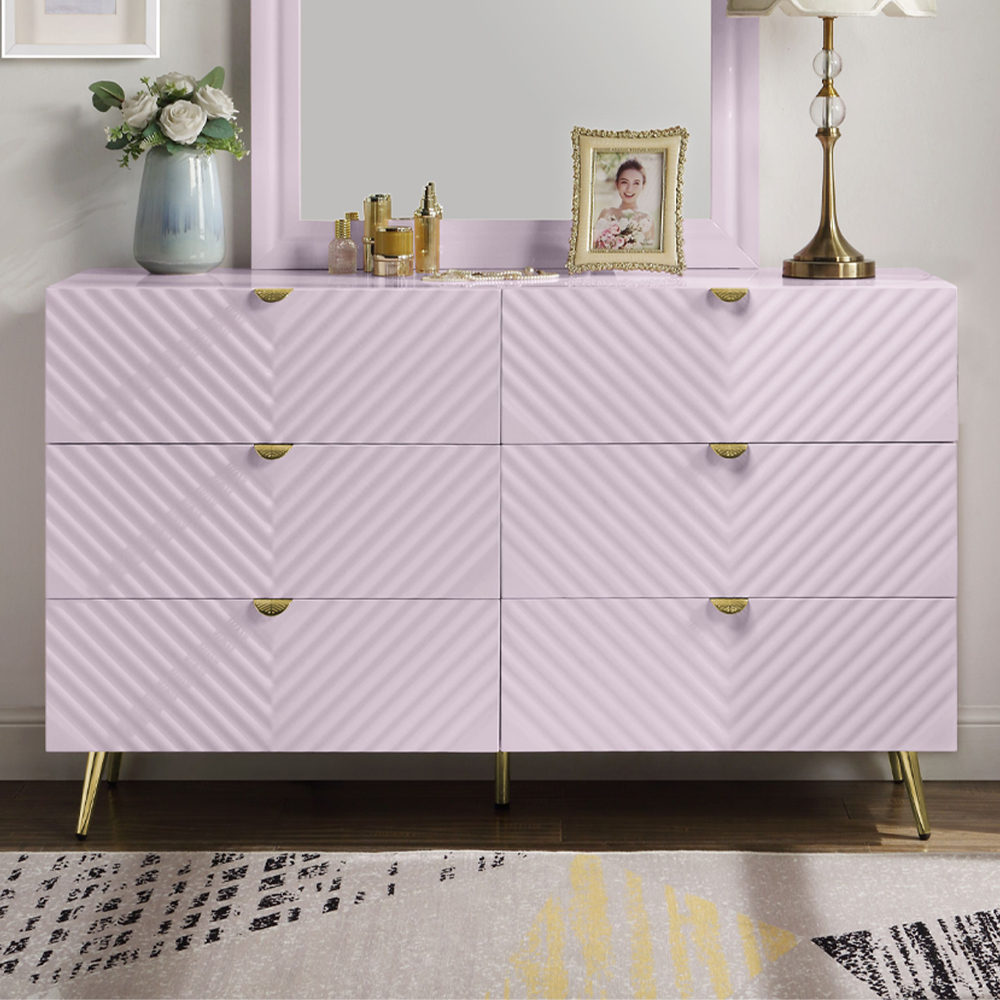 ACME Gaines Dresser - Pink High Gloss