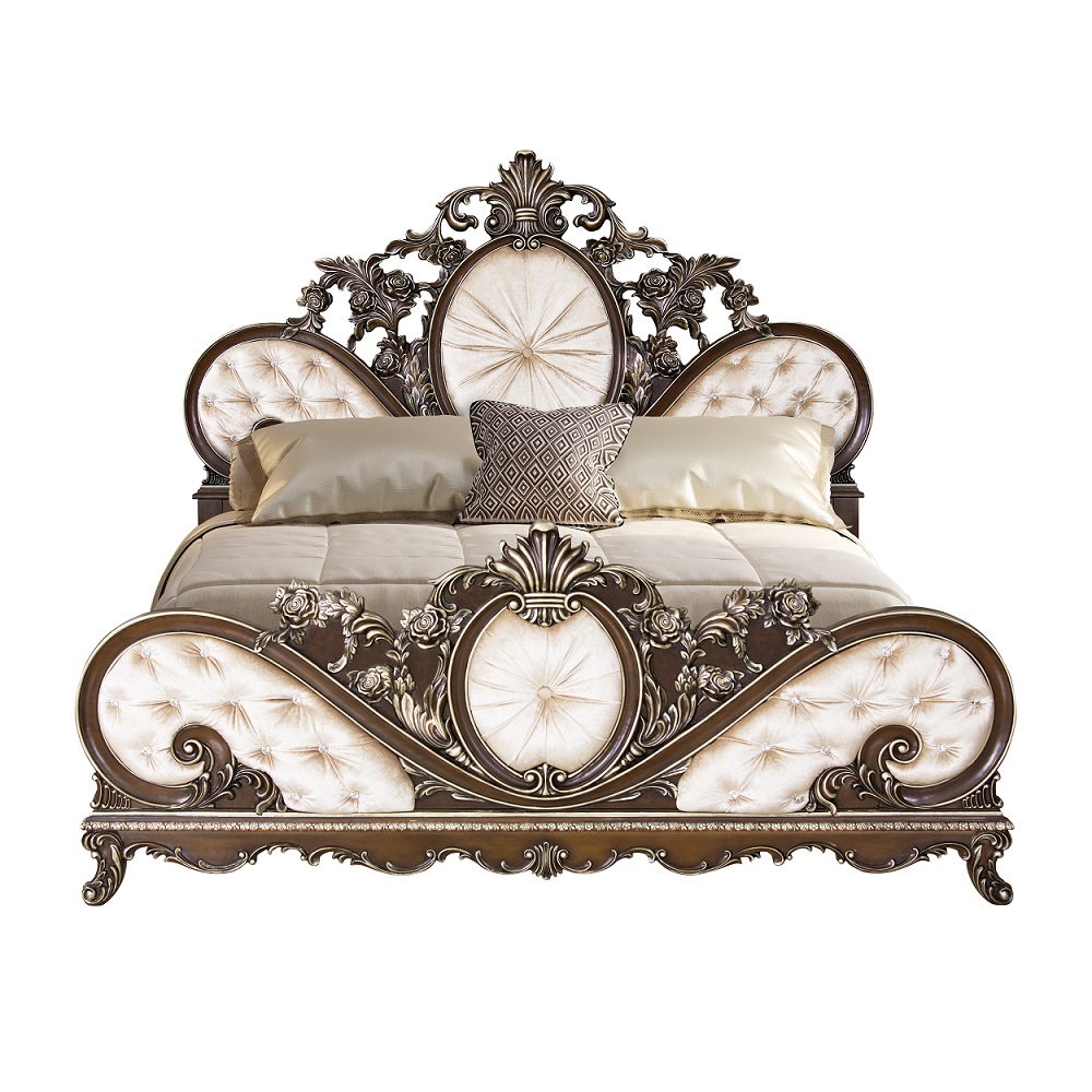 ACME Devany Queen Bed - Cream Cherry