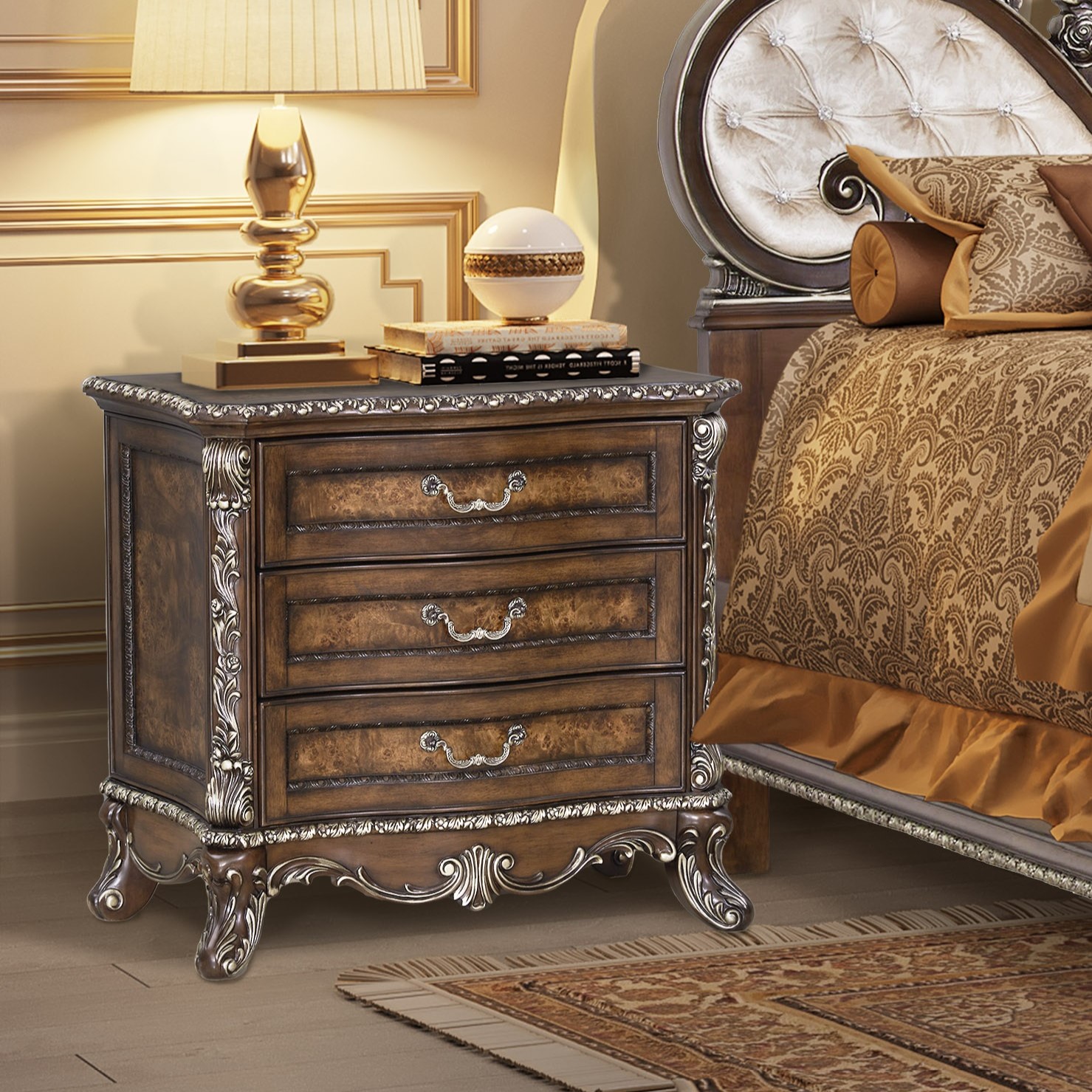 ACME - Devany Nightstand in Cherry