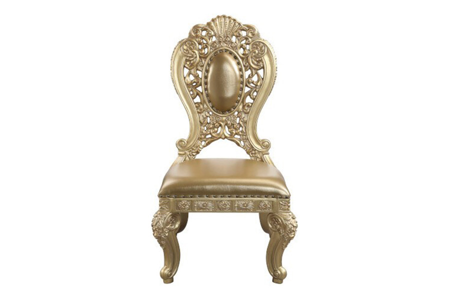 ACME - Seville Side Chair (Set-2) in Gold