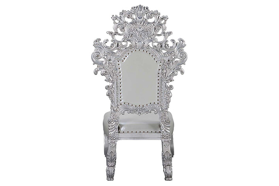 ACME - Valkyrie Side Chair (Set-2) in Antique Platinum