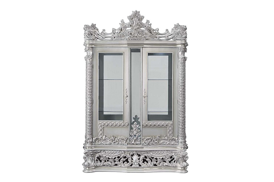 ACME - Valkyrie Curio in Antique Platinum