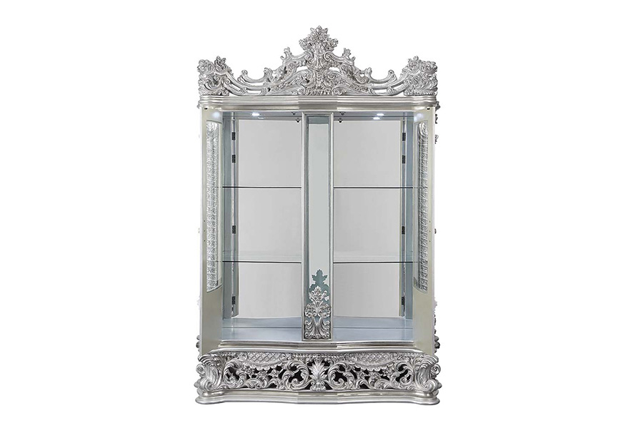 ACME - Valkyrie Curio in Antique Platinum