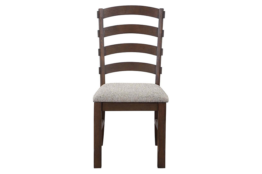 ACME - Pascaline Side Chair (Set-2) in Gray/Rustic Brown/Oak