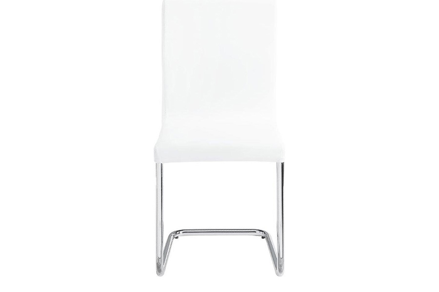 ACME - Palton Side Chair (Set-2) in White/Chrome