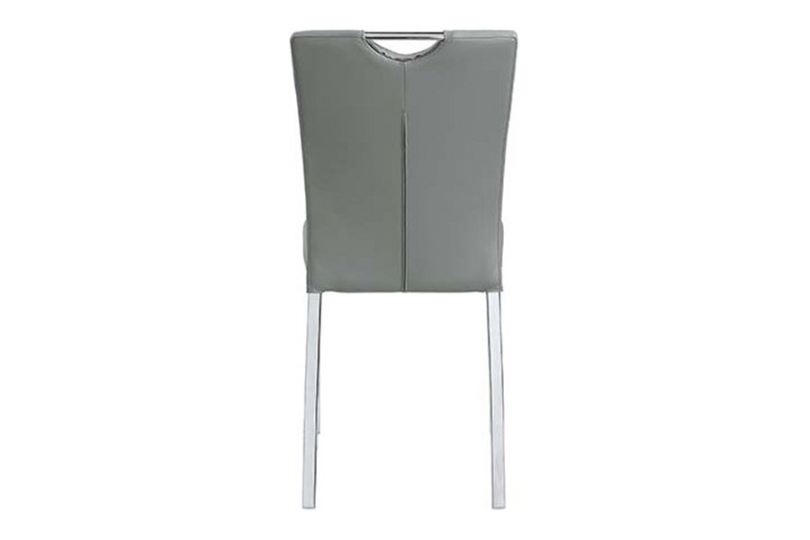 ACME - Pagan Side Chair (Set-2) in Gray/Chrome