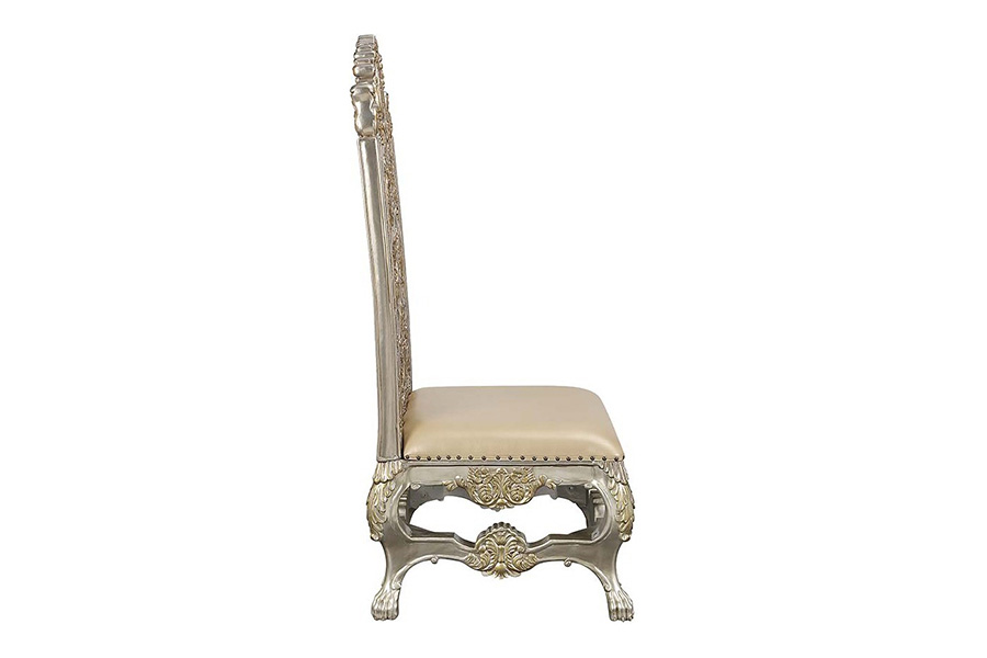 ACME - Danae Side Chair (Set-2) in Champagne/Gold