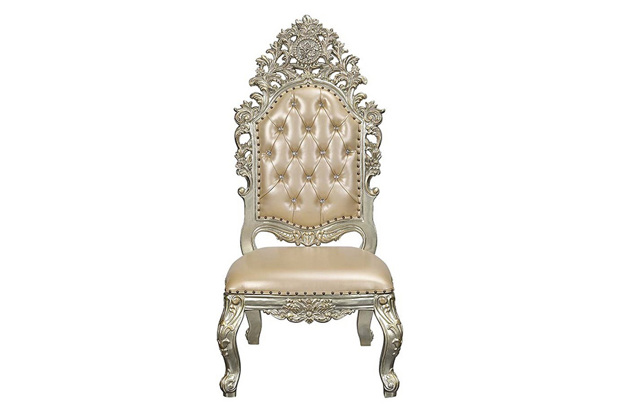 ACME - Sorina Side Chair (Set-2) in Antique Gold