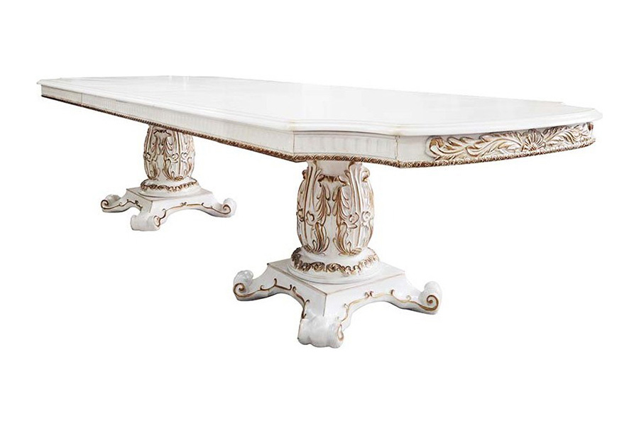 ACME - Vendom Dining Table with Double Pedestal