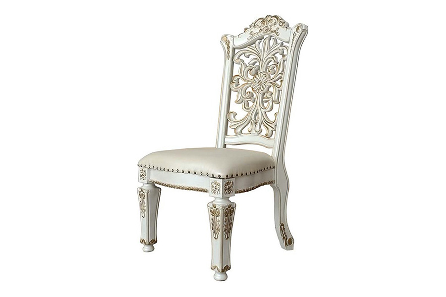 ACME Vendom Side Chair Set of 2 - Antique Pearl Finish DN01347