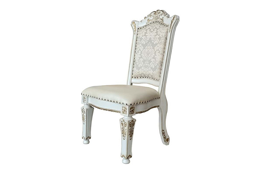 ACME Vendom Side Chair Set of 2 - Antique Pearl Finish DN01348