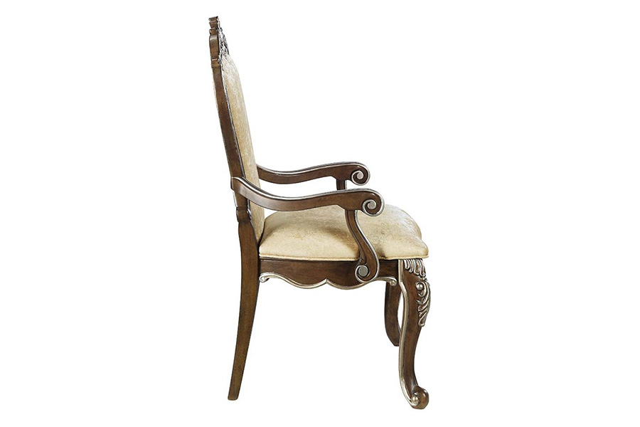 ACME - Latisha Arm Chair (Set-2) in Antique Oak