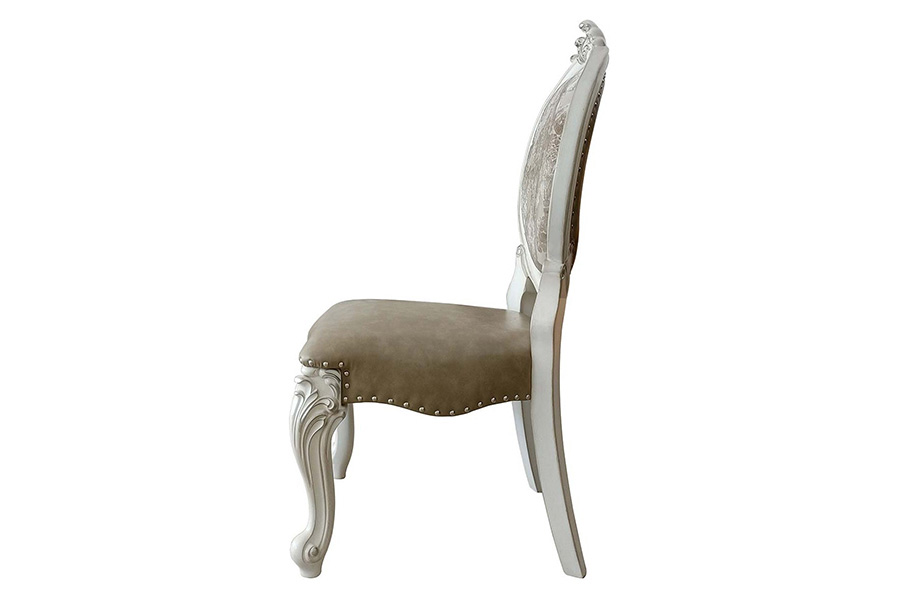 ACME Versailles Side Chair Set of 2 - Bone White Finish