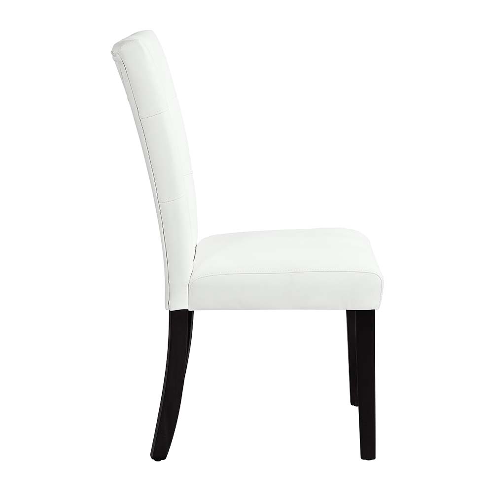 ACME - Hussein Side Chair (Set of 2) in White/Black