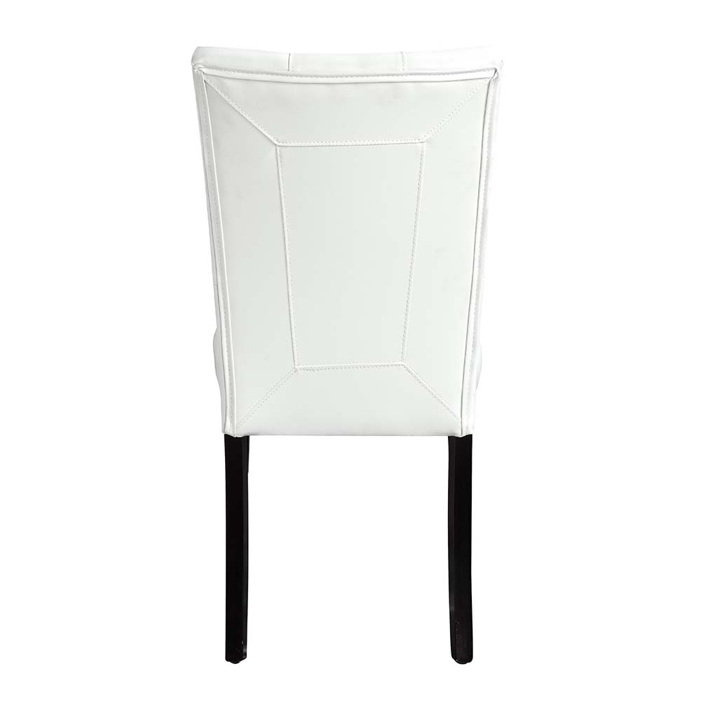 ACME - Hussein Side Chair (Set of 2) in White/Black