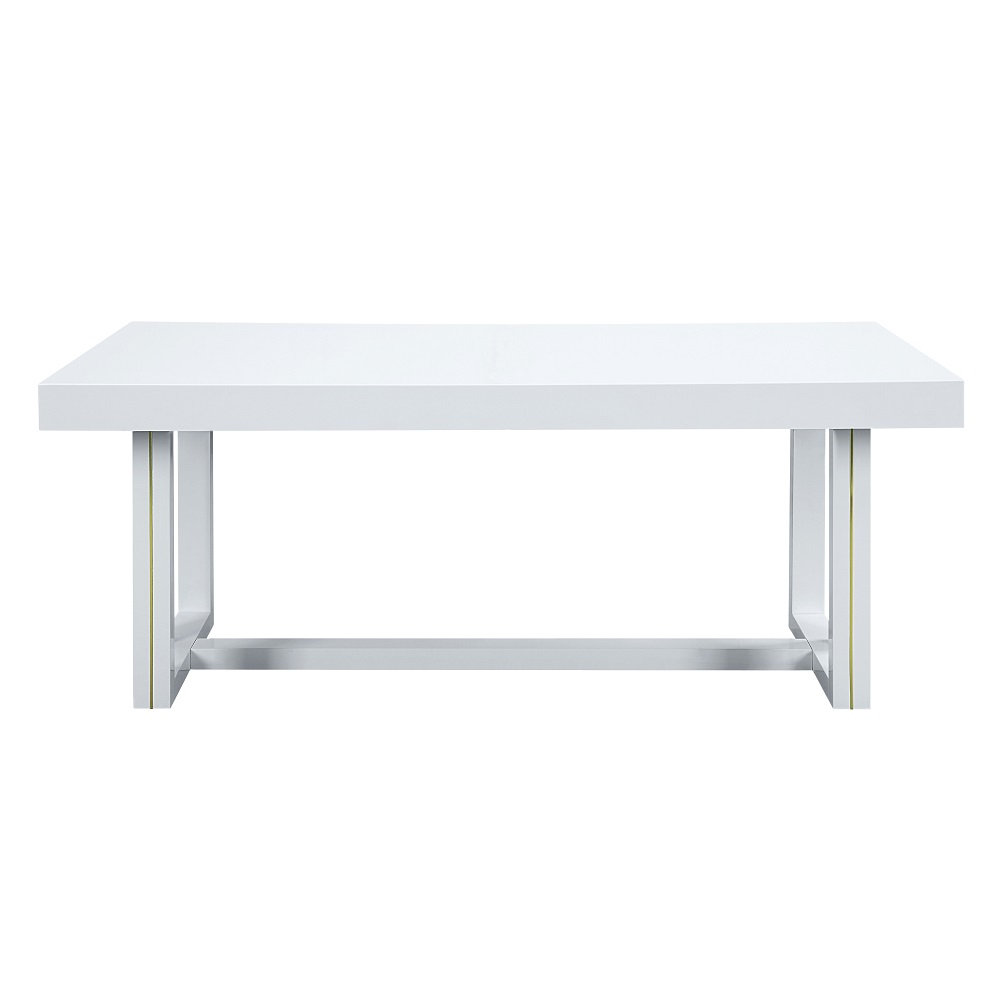 ACME - Paxley Dining Table in White High Gloss