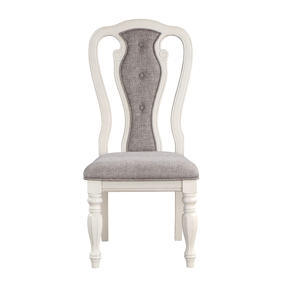 ACME - Florian Side Chair (Set of 2) in Gray Antique White (DN01654)