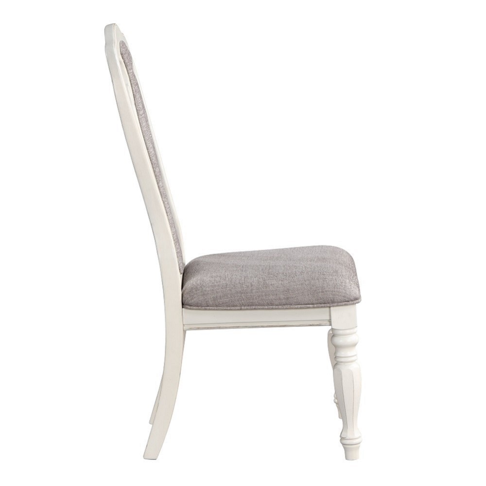 ACME - Florian Side Chair (Set of 2) in Gray Antique White (DN01654)