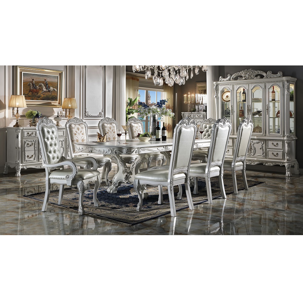 ACME Dresden Dining Table - Bone White, 108"W