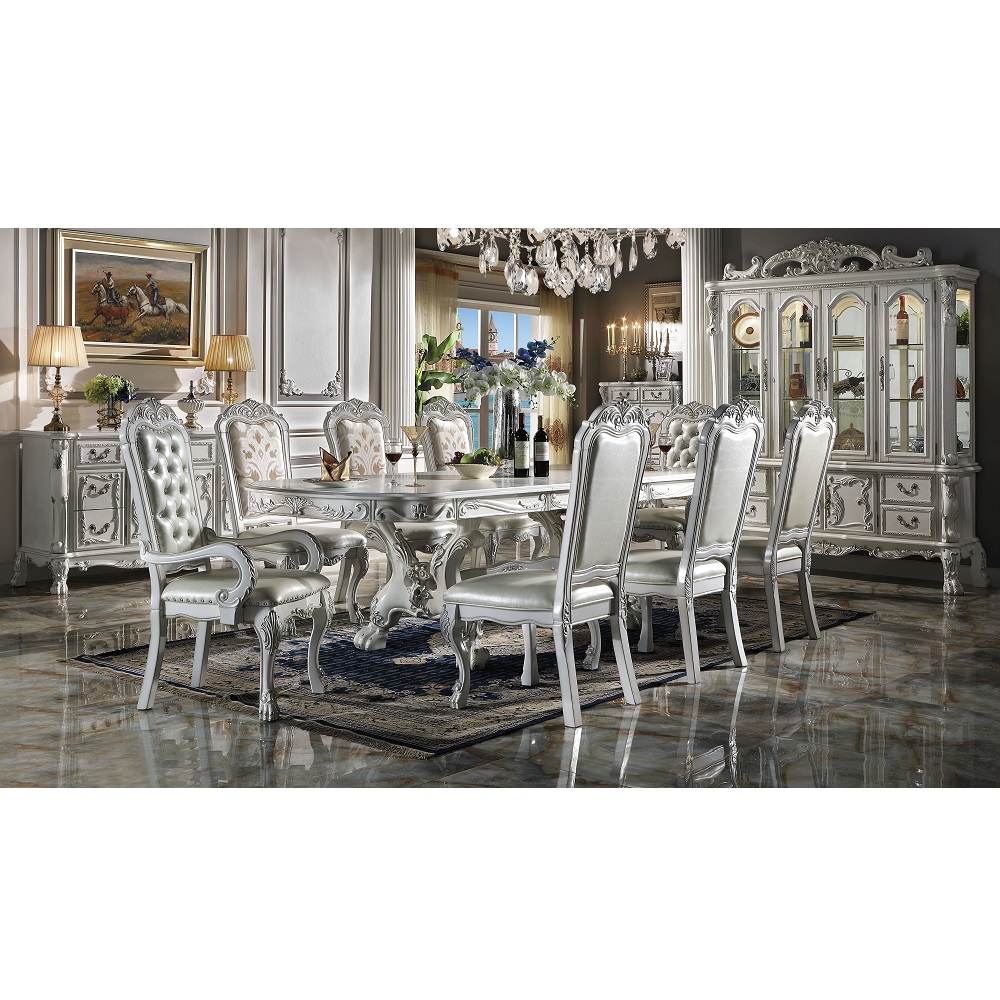 ACME Dresden Dining Table - Bone White, 136"W