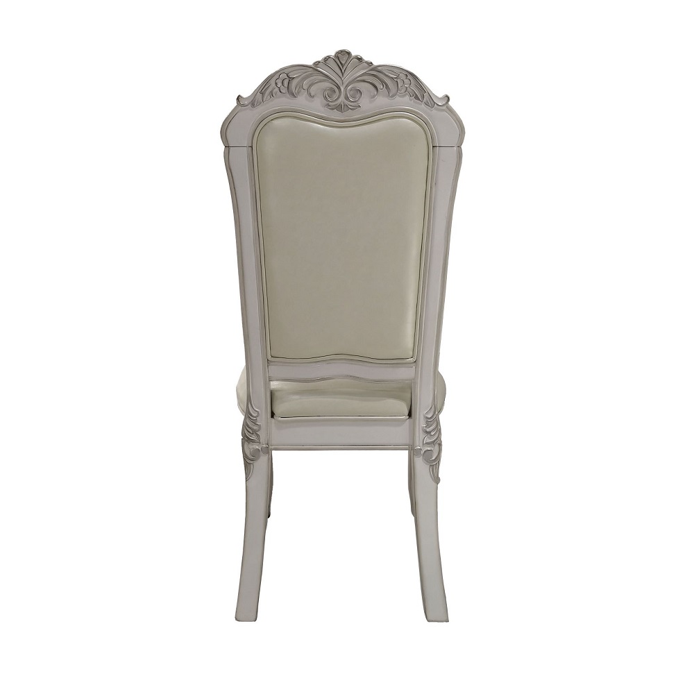 ACME Dresden Side Chair (Set of 2) - Synthetic/Bone White (DN01696)