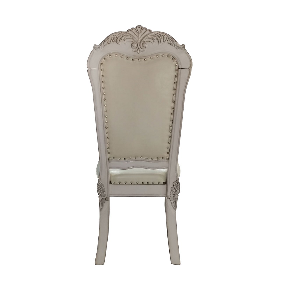 ACME Dresden Side Chair (Set of 2) - Synthetic/Bone White (DN01701)