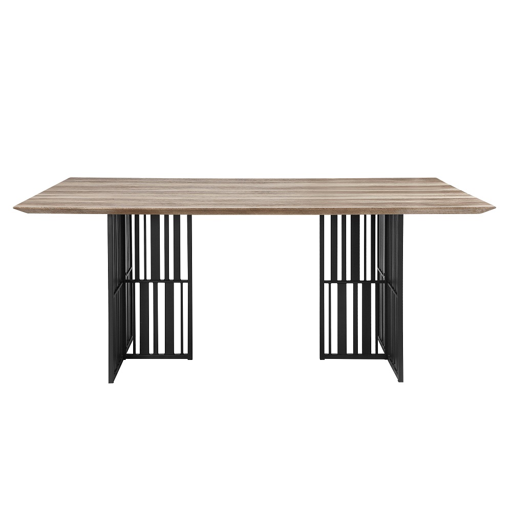 ACME - Zudora Dining Table in Antique Oak/Black (DN01757)