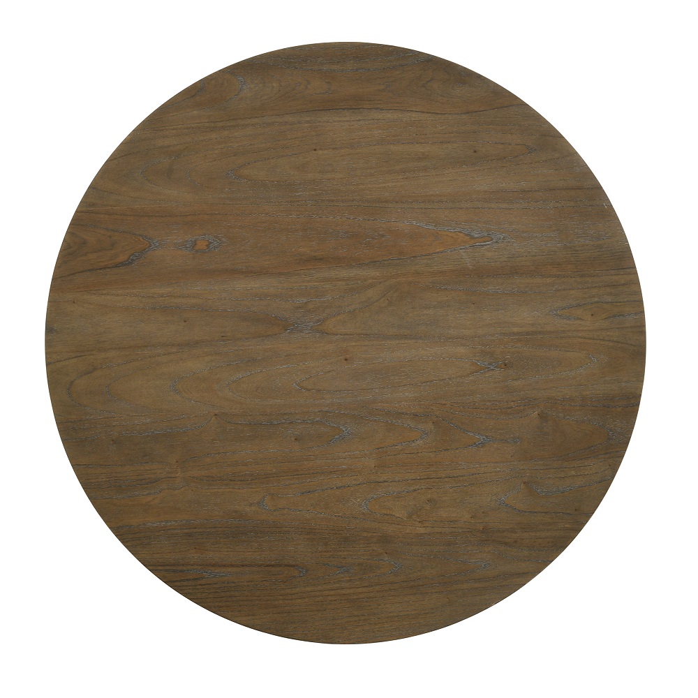 ACME - Cillin Round Dining Table in Walnut/Antique White