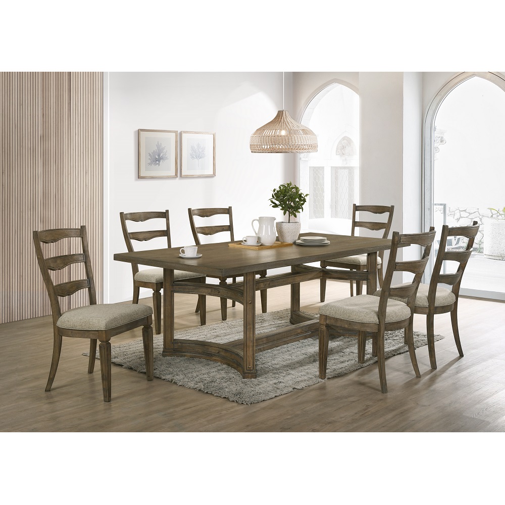 ACME - Parfield Dining Table in Weathered Oak