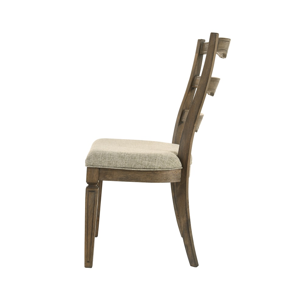 ACME - Parfield Side Chair (Set of 2) in Weathered Oak