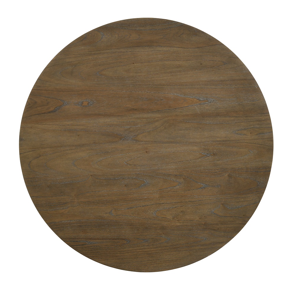 ACME - Parfield Round Dining Table in Weathered Oak