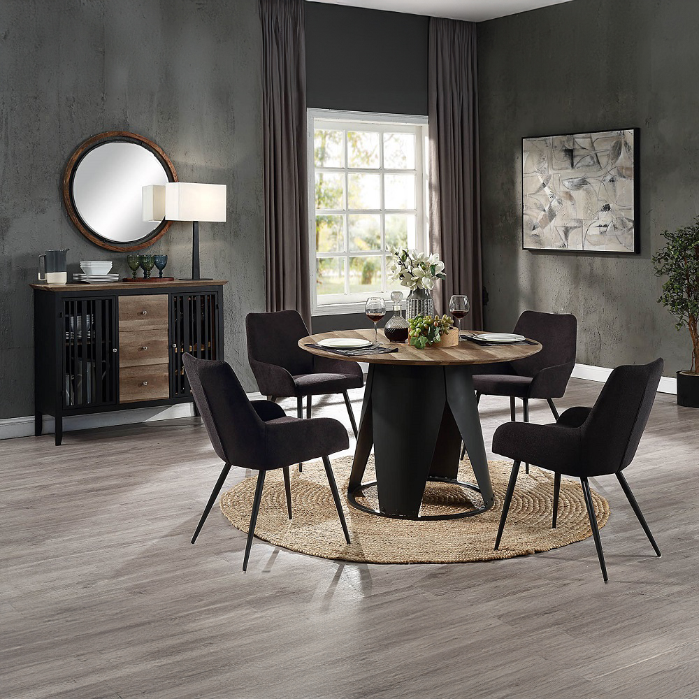 ACME - Zudora Dining Table in Antique Oak/Black (DN01948)