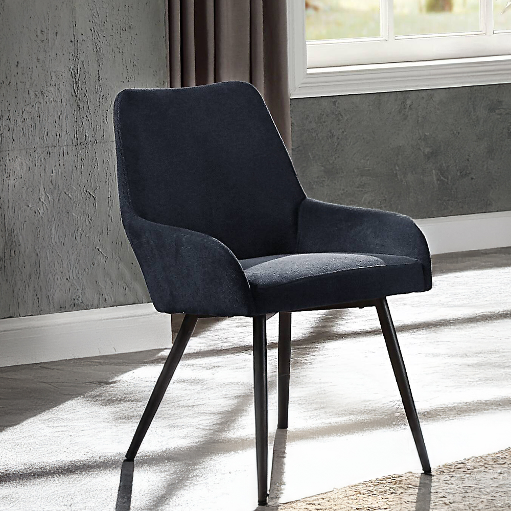 ACME - Zudora Side Chair (Set of 2) in Black Linen