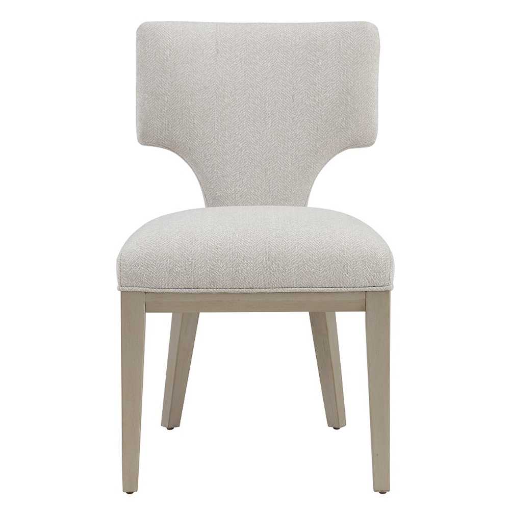 ACME - Kasa Side Chair (Set of 2) in Linen/Champagne