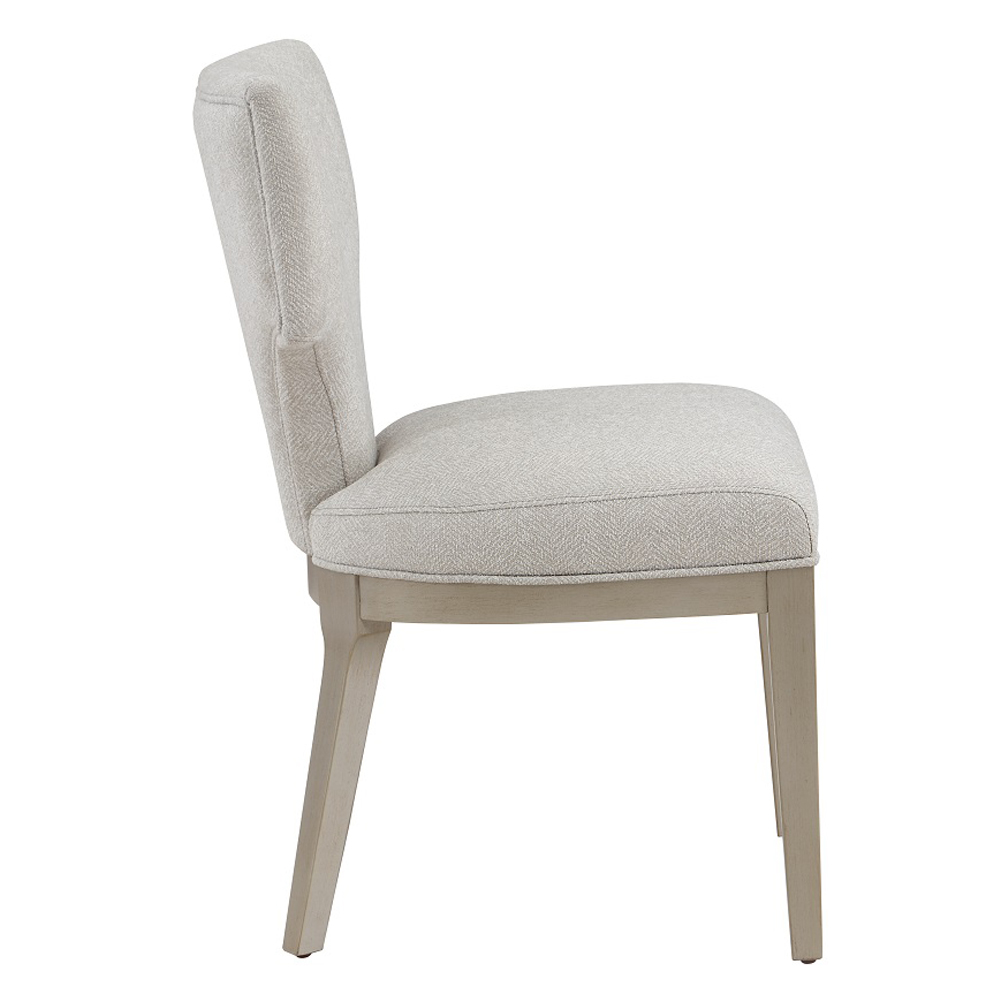 ACME - Kasa Side Chair (Set of 2) in Linen/Champagne