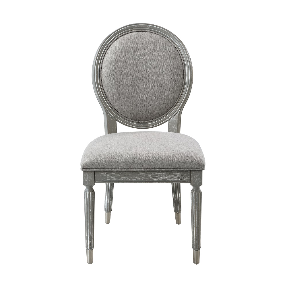 ACME - Adalynn Side Chair (Set of 2) in Gray Weathered Gray Oak