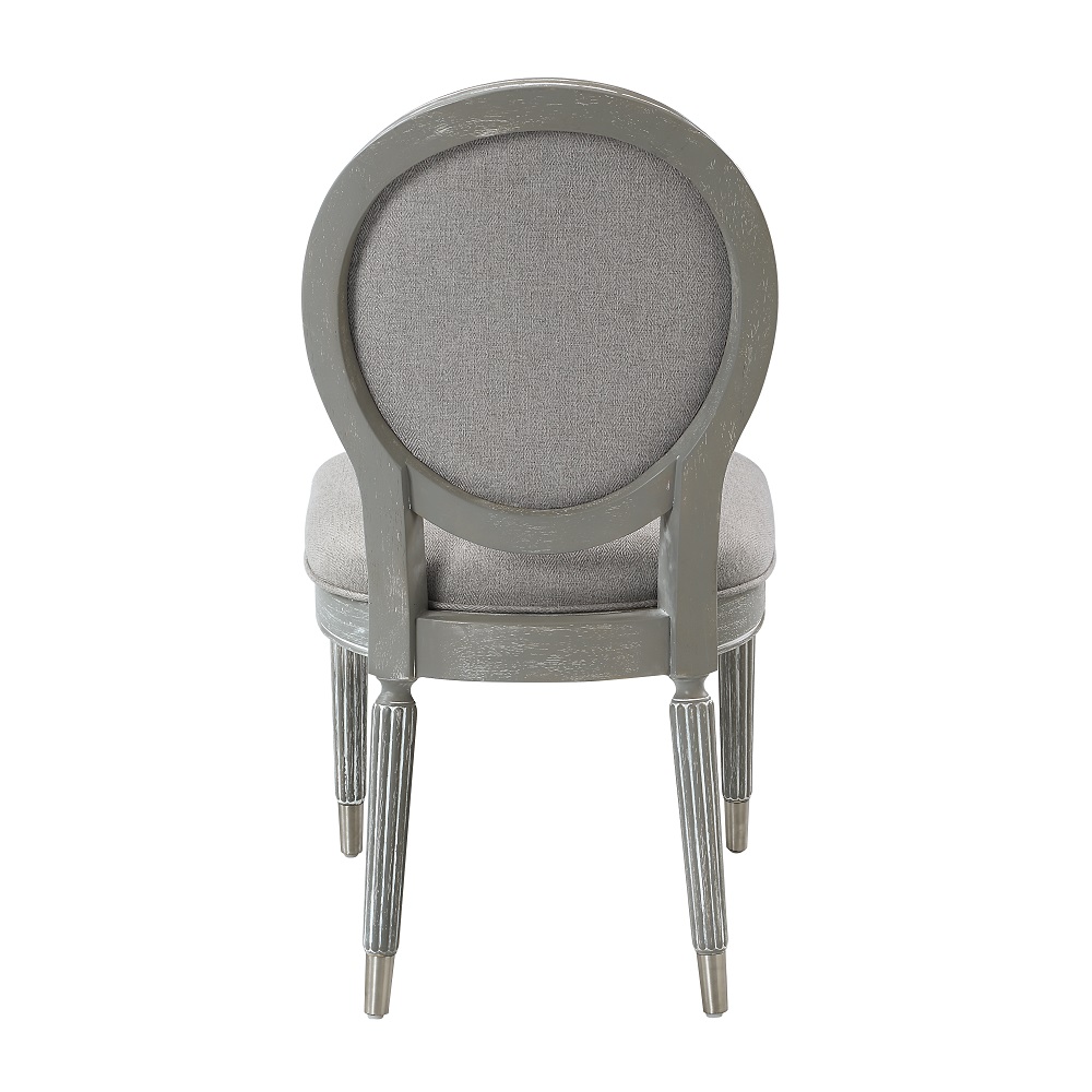 ACME - Adalynn Side Chair (Set of 2) in Gray Weathered Gray Oak