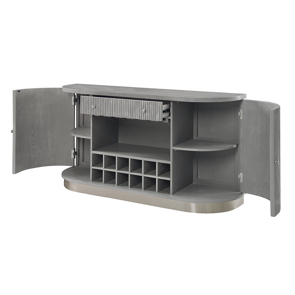 ACME - Adalynn Server in Weathered Gray Oak