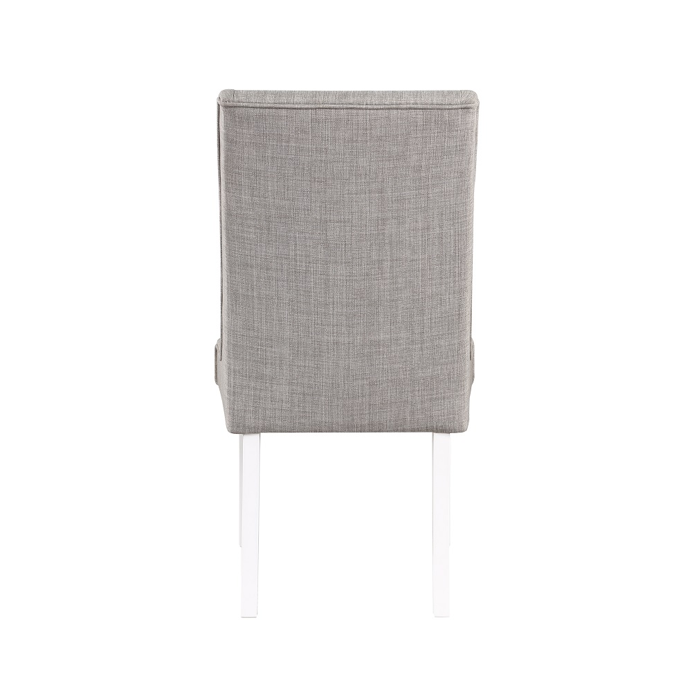 ACME - Hollyn Side Chair (Set of 2) in Gray Linen/White (DN02161)