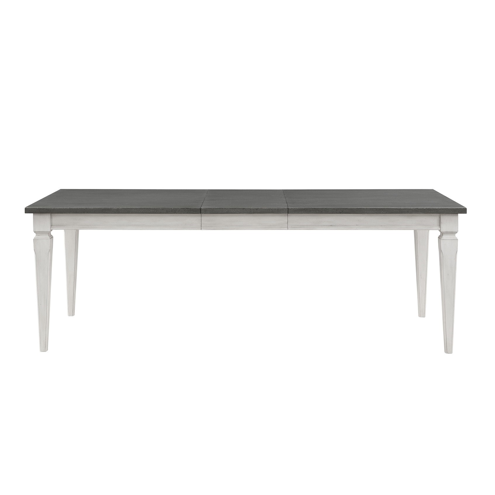 ACME - Katia Dining Table with Leaf in Rustic Gray/Weathered White