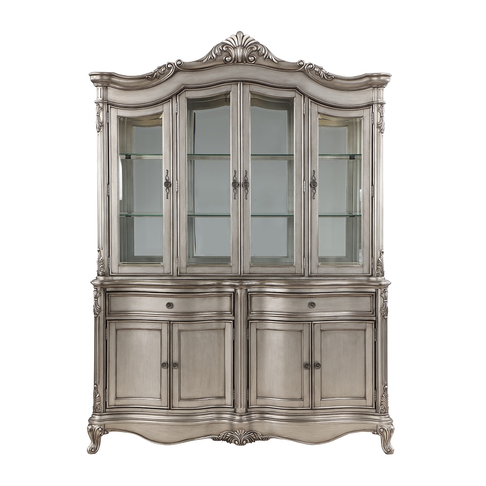 ACME - Ariadne Hutch & Buffet in Antique Platinum