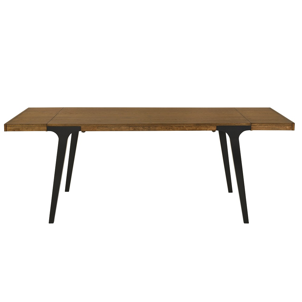 ACME - Hillary Dining Table with 2 Leaves in Walnut/Black