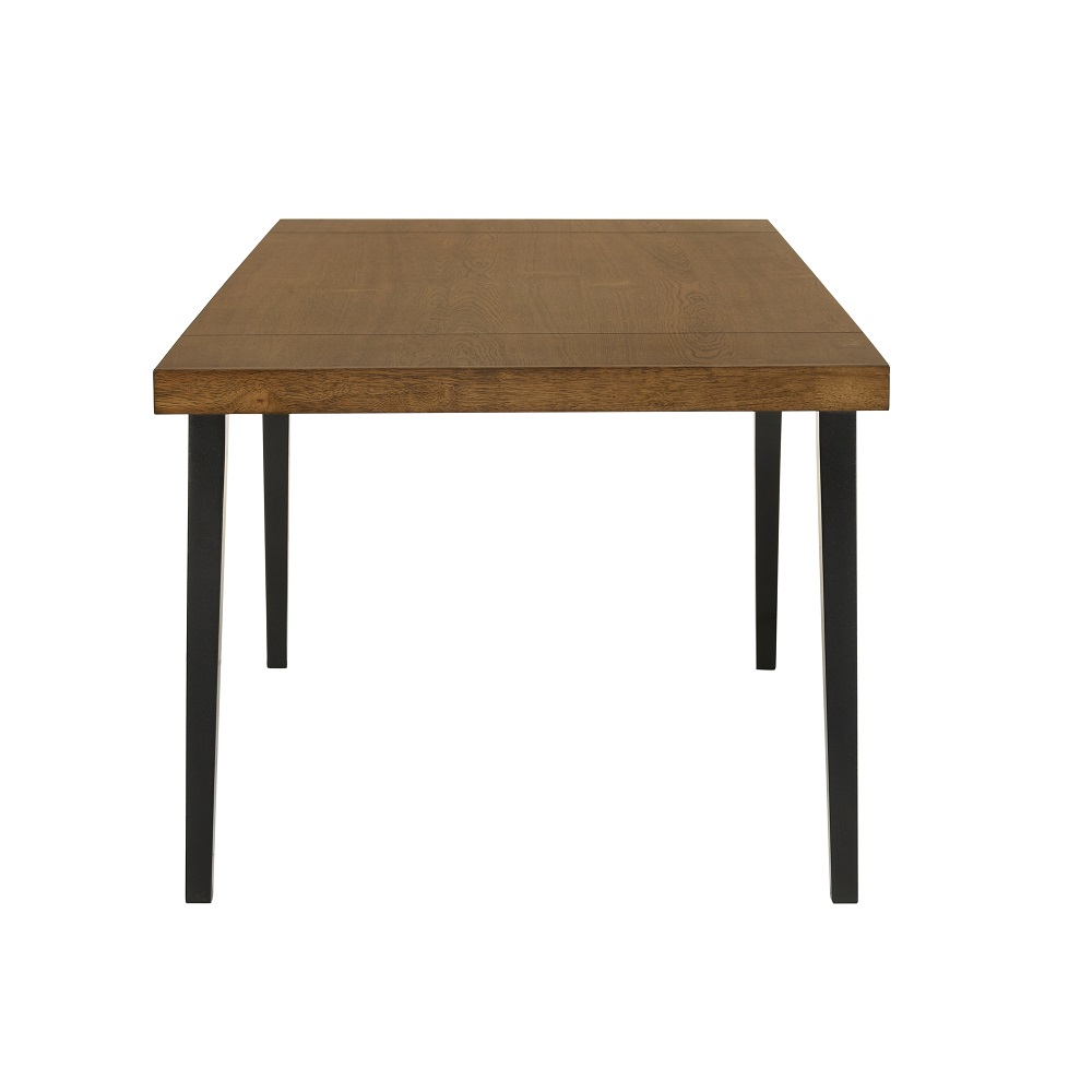 ACME - Hillary Dining Table with 2 Leaves in Walnut/Black